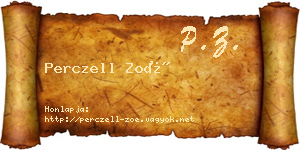 Perczell Zoé névjegykártya